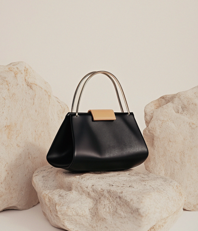 Black Leather Handbag